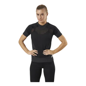 Adidas Primeknit Tee W Black / Dgh Solid Grey