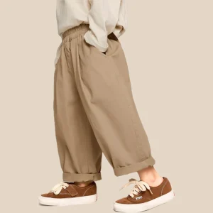 Byxa – Dean Unisex, Khaki/Grå, Bomull, Storlek 2–7 år