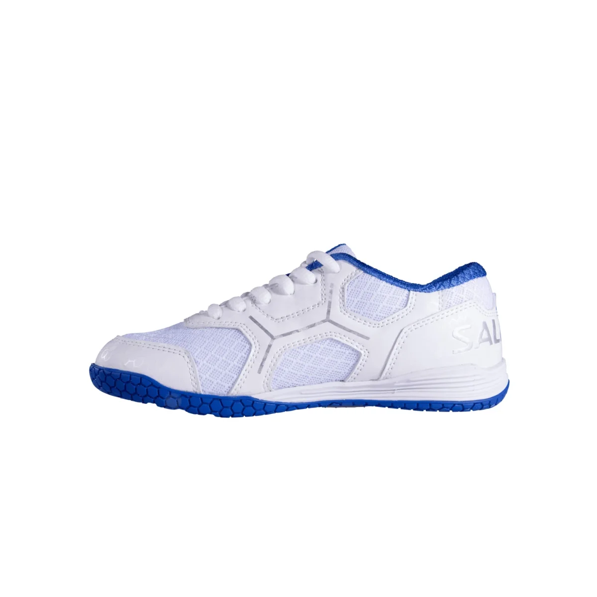Salming Innebandyskor Rival Kid White/Blue - Bild 3