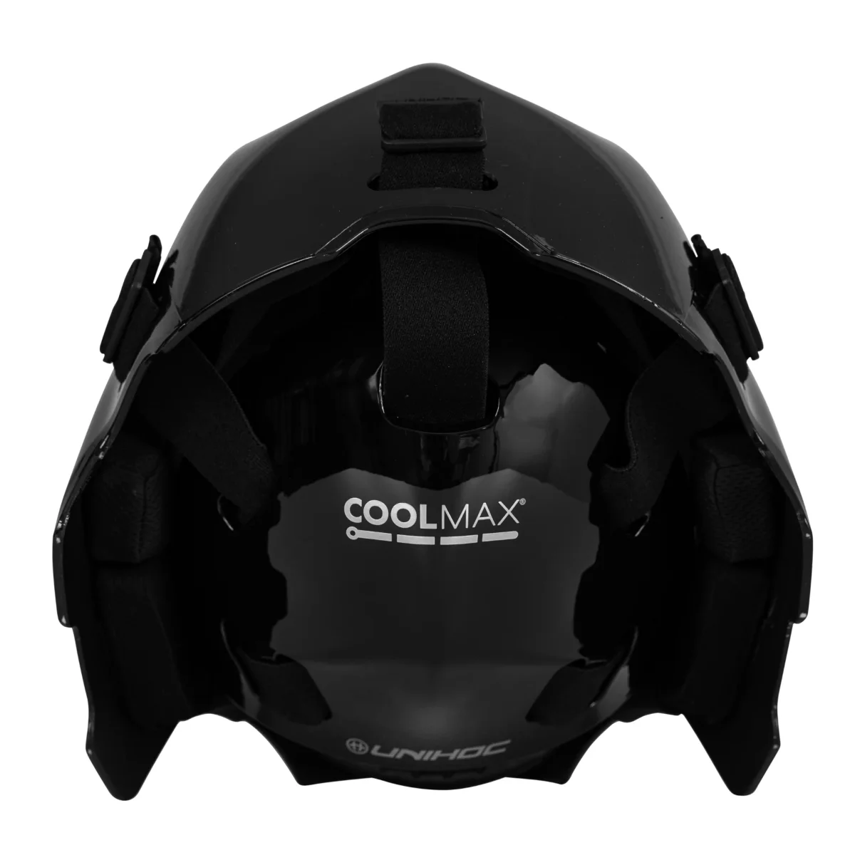 Unihoc Målvaktshjälm ALPHA PRIME Evolab Black/Silver - Bild 3