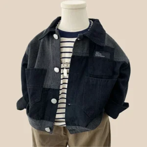 Jeansjacka – Antana Unisex, blå, bomull, denim, storlek 1–8 år