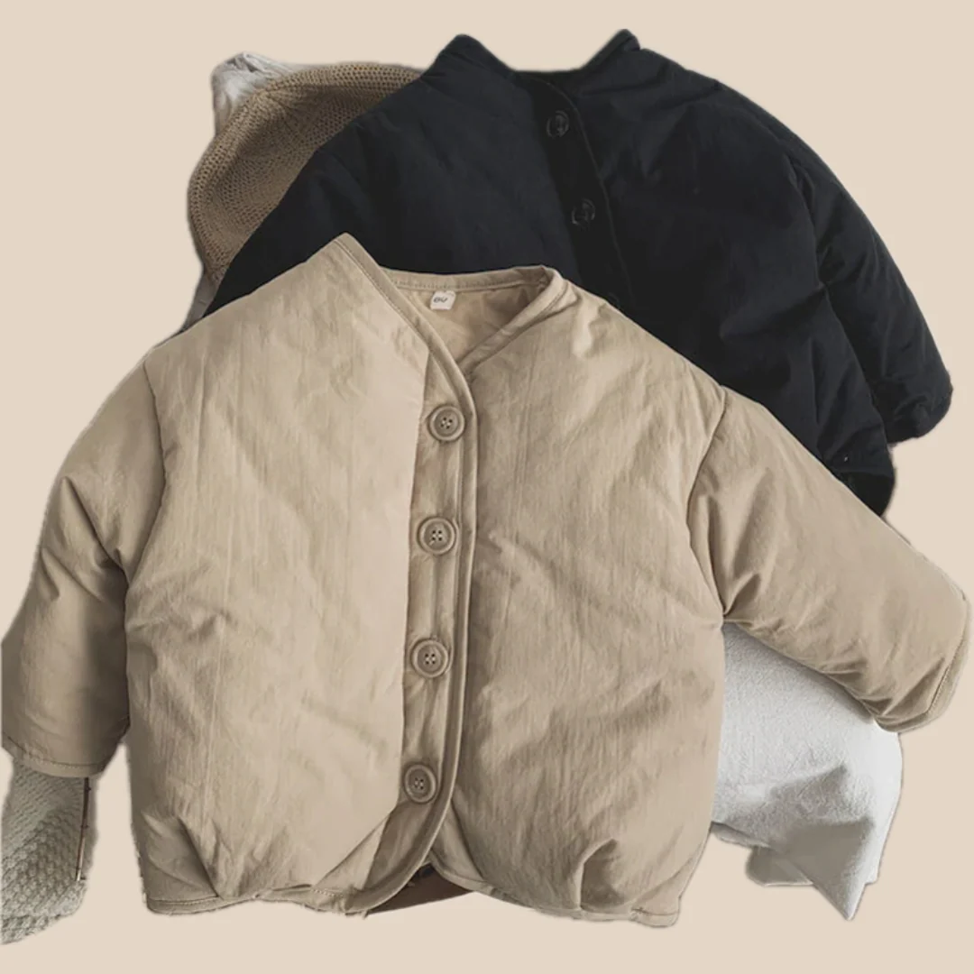 Jacka – Ula Unisex, Svart/Brun, Polyester, Storlek 1–7 år - Bild 3