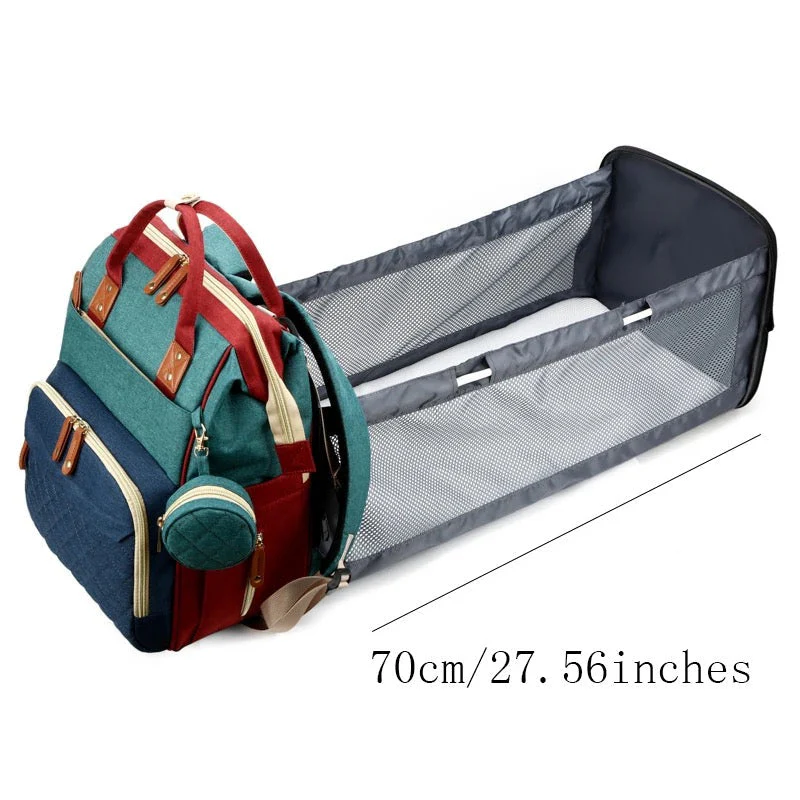 2-i-1 Skötväska med Utfällbar Babysäng – Perfekt för Utflykter & Resor | TravelNest - Bild 8