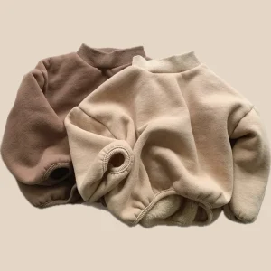 Polotröja – Town Flicka, Brun/Beige, Bomull, Storlek 0–7 år