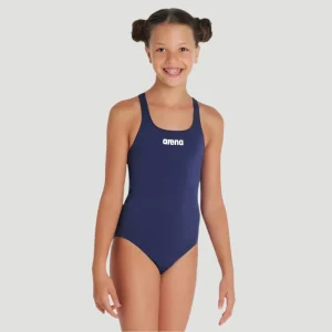 Arena Team Swim Pro Baddräkt För Flickor - Marinblå