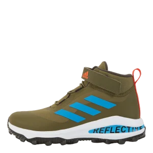 Fortarun All Terrain Cloudfoam Sport Running Elastic Lace and Top Strap Shoes Focus Olive / Pulse Blue / Shadow Olive