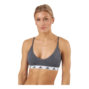 adidas Purebare Light-Support Bra Dark Grey Heather