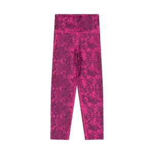 AEROREADY Animal-Print Optime 7/8 High-Rise Pocket Leggings Selufu/Carbon/White