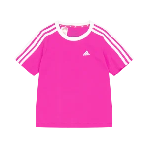 Essentials 3-Stripes Cotton Loose Fit Boyfriend T-Shirt Selufu/White