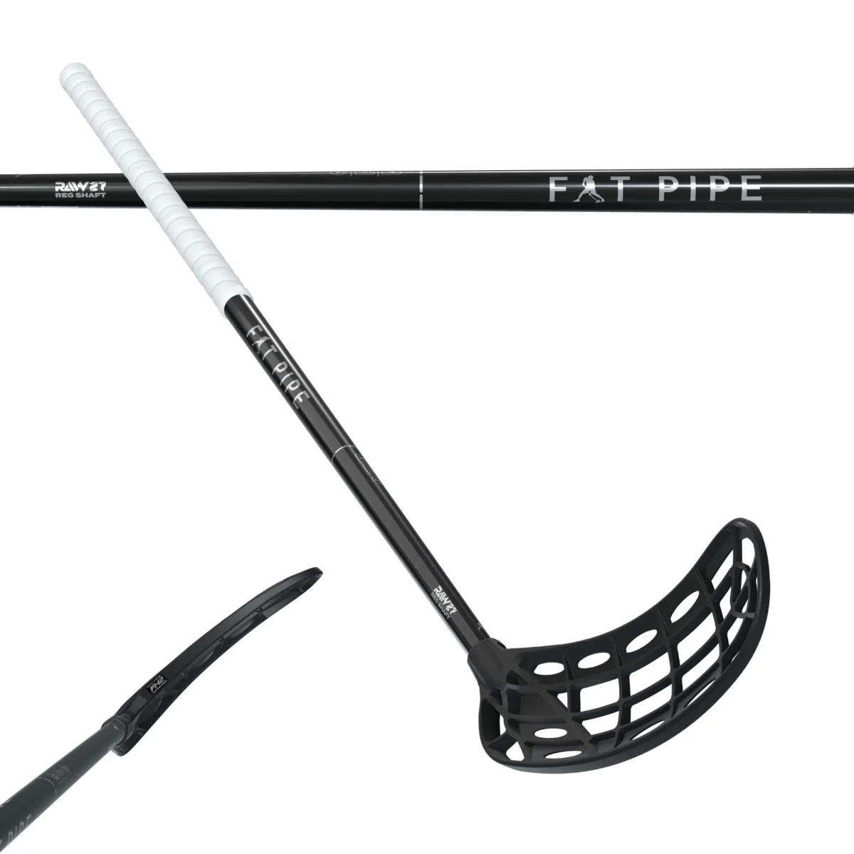 Fat Pipe Innebandyklubba RAW 27 REG JAB FH2 Black - Bild 3