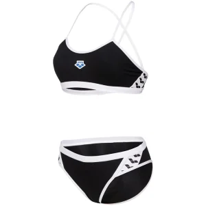 Arena W Icons Bikini Cross Rygg Solid 501 Svart-Vit