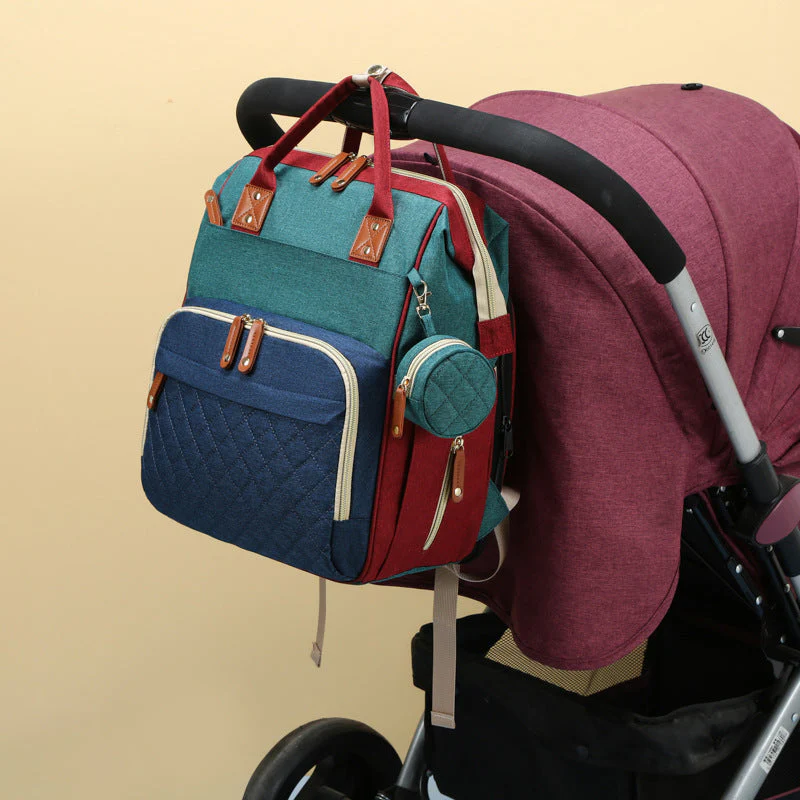 2-i-1 Skötväska med Utfällbar Babysäng – Perfekt för Utflykter & Resor | TravelNest - Bild 4