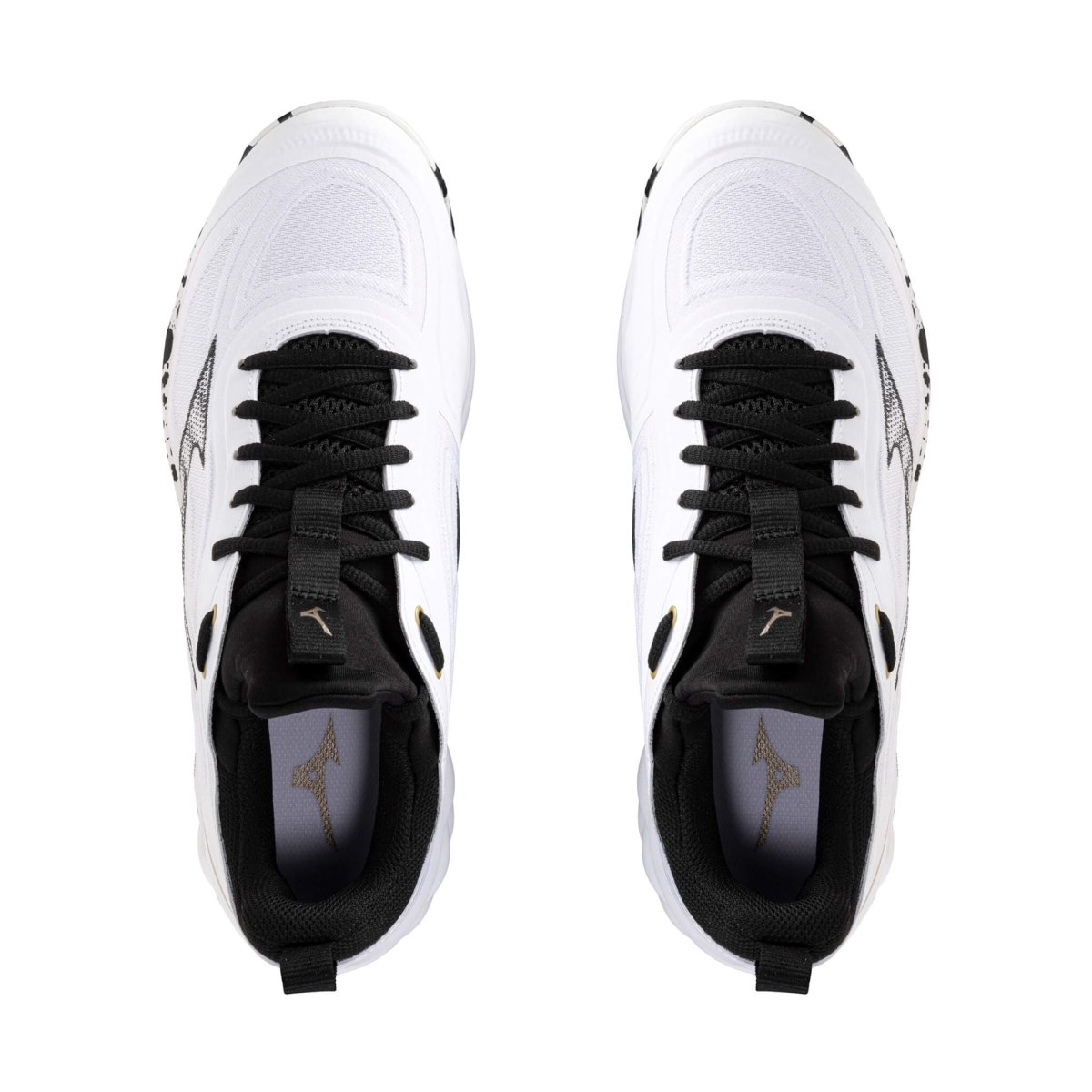 Mizuno Innebandyskor WAVE Luminous 3 White/Black/GE Gold - Bild 3