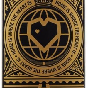 Blueprint Home Heart Komplett Skateboard (Svart/Guld)