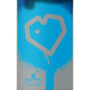 Blueprint Spray Heart V2 Komplett Skateboard (Blå/Silver/Turkos)