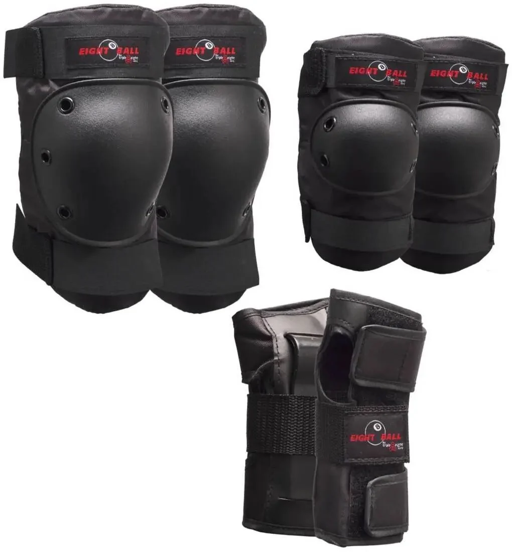 Eight Ball Skate Skyddsset 3-pack (Svart) - Bild 2