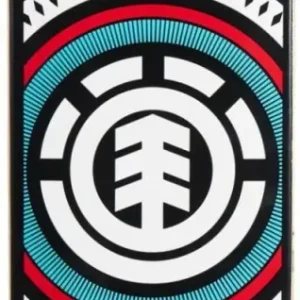 Element Hatched Röd Skateboard Komplett (Svart)