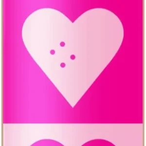 Heart Supply Quadron Logo Komplett Skateboard (Rosa)