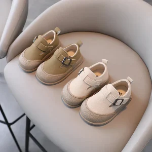 Babyskor Halkfria & Andande – Retro Babyskor 0–12 Månader | Komfort & Stil för Första Stegen