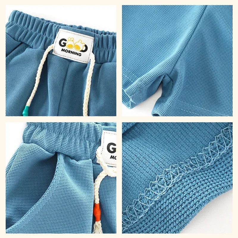 Barn Sommarshorts – Lättvikt & Snabbtorkande | Perfekt för Lek & Semester Storlek 0–9 År - Bild 4