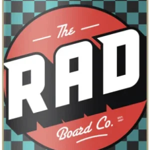 RAD Checkers Progressive Komplett Skateboard (Svart/Turkos)