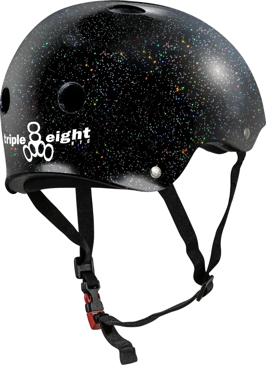 Triple Eight Glitter Sweatsaver Skate Hjälm (Svart) - Bild 3
